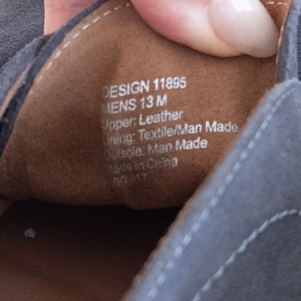 Kenneth Cole Mens Chukka Boots 13 Grey Suede Techni-Cole Design 11895 Heritage